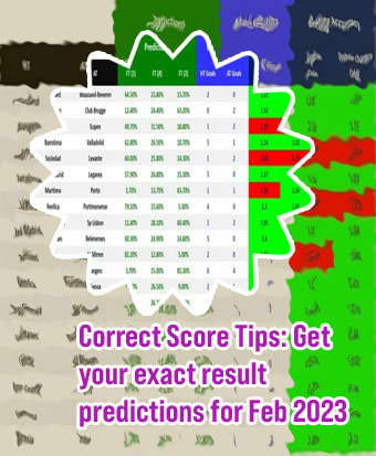 Soccer tips correct score