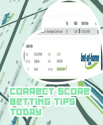 Today correct score prediction match